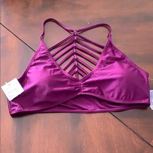 Vibrant purple swim top